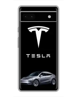 Чохол для Google Pixel 6a з картинкою «Tesla Model Y»