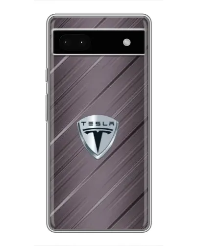 Чохол для Google Pixel 6a з картинкою «Металева текстура Tesla»