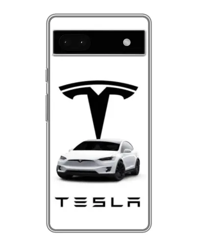 Чохол для Google Pixel 6a з картинкою «Tesla White Style»