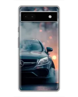 Чохол для Google Pixel 6a з картинкою «Mercedes — нічне місто»