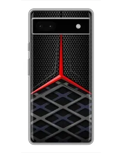 Чохол для Google Pixel 6a з картинкою «Mercedes Carbon Grid»