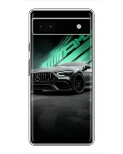 Чохол для Google Pixel 6a з картинкою «Темний Mercedes AMG»