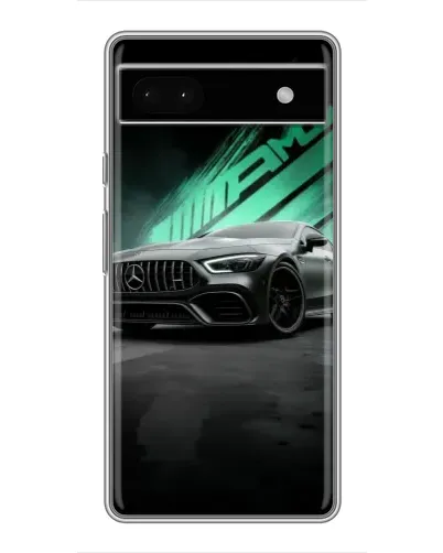 Чохол для Google Pixel 6a з картинкою «Темний Mercedes AMG»
