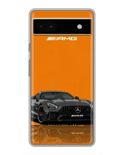Чохол для Google Pixel 6a з картинкою «Помаранчевий Mercedes AMG»