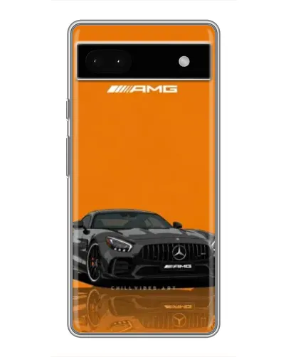 Чохол для Google Pixel 6a з картинкою «Помаранчевий Mercedes AMG»