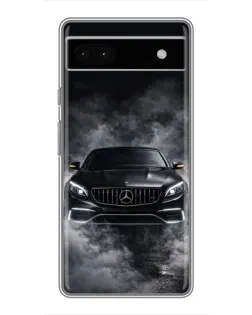 Чохол для Google Pixel 6a з картинкою «Mercedes у диму»