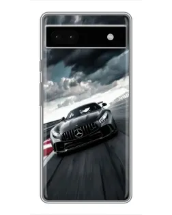 Чохол для Google Pixel 6a з картинкою «Гоночний Mercedes AMG»