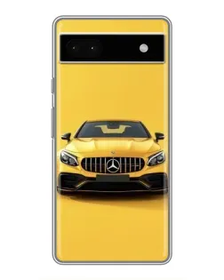 Чохол для Google Pixel 6a з картинкою «Жовтий Mercedes GT»