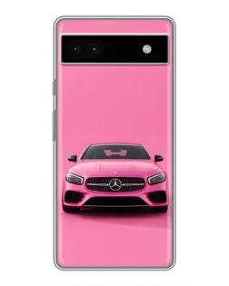Чохол для Google Pixel 6a з картинкою «Рожевий Mercedes AMG»