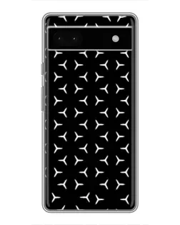 Чехол для Google Pixel 6a с картинкой «Mercedes паттерн звезд»