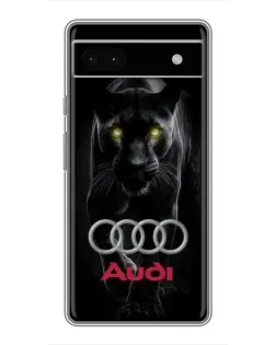Чохол для Google Pixel 6a з картинкою «Пантера та Audi»