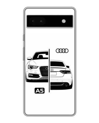 Чохол для Google Pixel 6a з картинкою «Audi — контрастний дизайн»