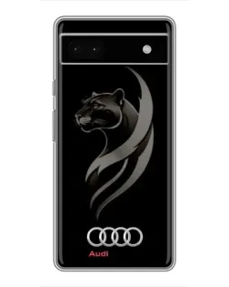 Чохол для Google Pixel 6a з картинкою «Графіка — пантера та Audi»