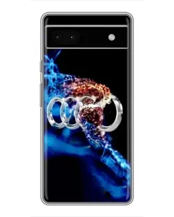 Чохол для Google Pixel 6a з картинкою «Енергія лого Audi»
