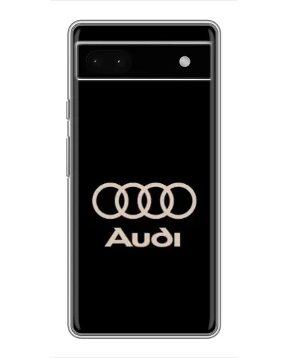 Чохол для Google Pixel 6a з картинкою «Audi — золотий логотип»