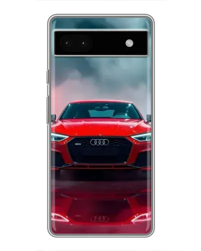 Чохол для Google Pixel 6a з картинкою «Audi RS — червоний стиль»