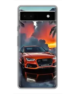 Чохол для Google Pixel 6a з картинкою «Audi — захід сонця»