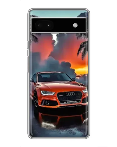 Чохол для Google Pixel 6a з картинкою «Audi — захід сонця»