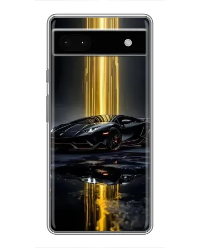 Чохол для Google Pixel 6a з картинкою «Нічний Lamborghini драйв»