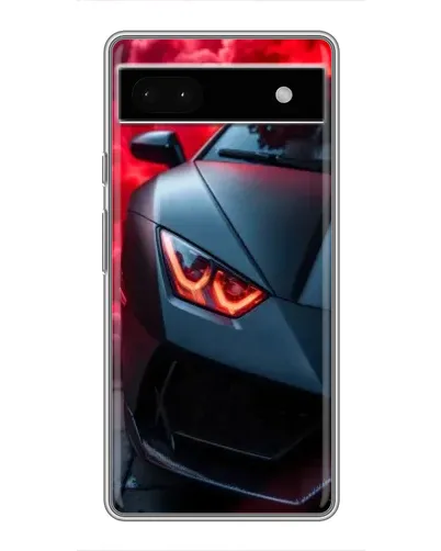 Чохол для Google Pixel 6a з картинкою «Lamborghini червоне сяйво»
