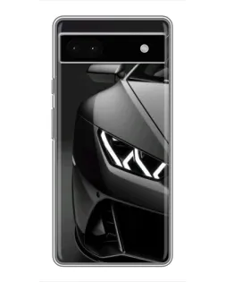 Чохол для Google Pixel 6a з картинкою «Lamborghini фари деталізація»