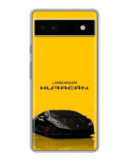 Чохол для Google Pixel 6a з картинкою «Lamborghini Huracan чорний»