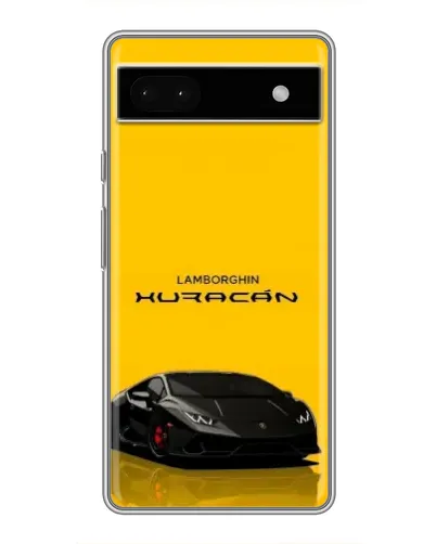 Чохол для Google Pixel 6a з картинкою «Lamborghini Huracan чорний»