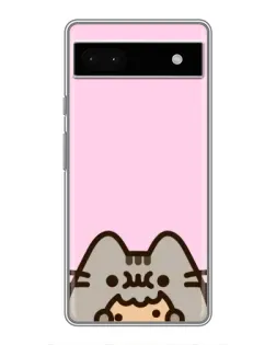 Чохол для Google Pixel 6a з картинкою «Pusheen та печиво»