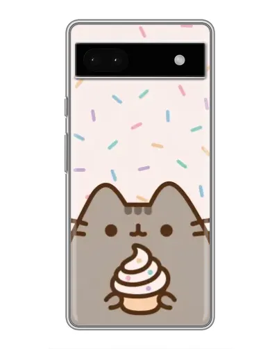 Чохол для Google Pixel 6a з картинкою «Пушин з кексом»