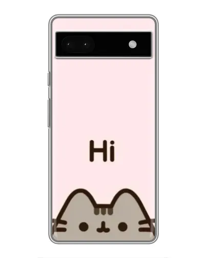 Чохол для Google Pixel 6a з картинкою «Пушин каже Hi»