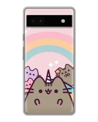 Чохол для Google Pixel 6a з картинкою «Єдиноріг Pusheen»