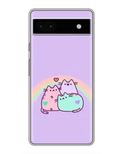 Чохол для Google Pixel 6a з картинкою «Веселкові Пушини»
