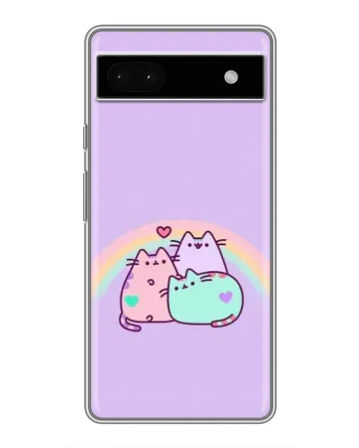 Чохол для Google Pixel 6a з картинкою «Веселкові Пушини»