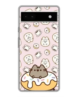 Чохол для Google Pixel 6a з картинкою «Пушин на пончику»