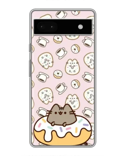 Чохол для Google Pixel 6a з картинкою «Пушин на пончику»