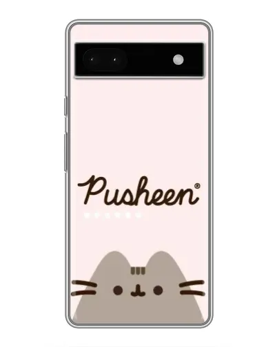 Чохол для Google Pixel 6a з картинкою «Pusheen логотип»
