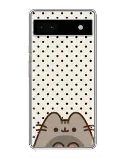 Чехол для Google Pixel 6a с картинкой «Пушин в горошек»