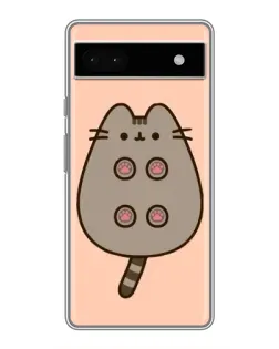 Чохол для Google Pixel 6a з картинкою «Пушин пузиком догори»