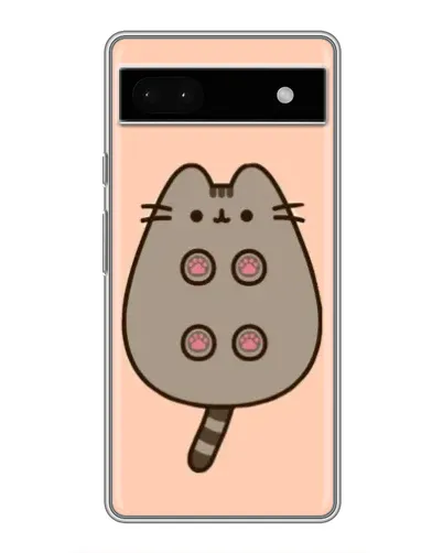 Чохол для Google Pixel 6a з картинкою «Пушин пузиком догори»