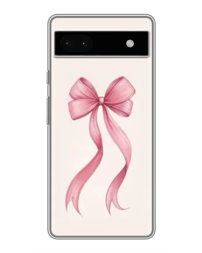 Чехол для Google Pixel 6a с картинкой «Розовый бант»