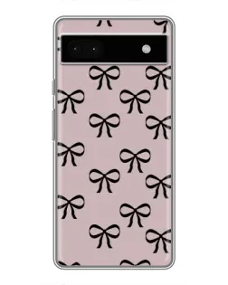 Чохол для Google Pixel 6a з картинкою «Чорні бантики»