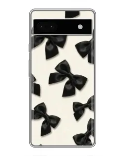 Чохол для Google Pixel 6a з картинкою «Чорні бантики»