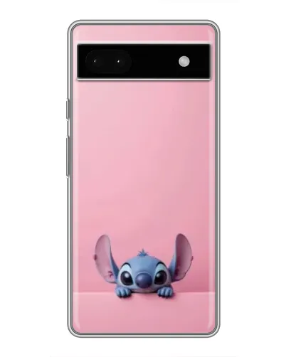 Чехол для Google Pixel 6a с картинкой «Stitch выглядывает»