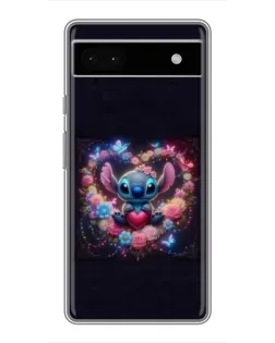 Чохол для Google Pixel 6a з картинкою «Stitch у квітах»