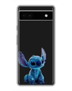 Чохол для Google Pixel 6a з картинкою «Стіч на чорному»