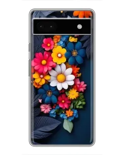 Чехол для Google Pixel 6a с картинкой «Цветочная феерия»