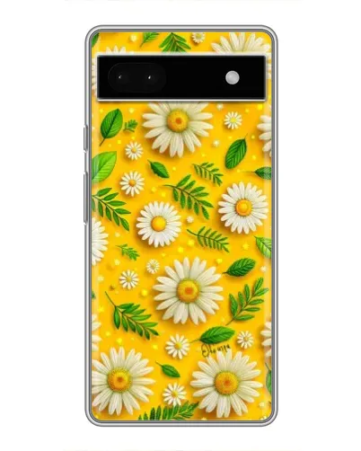 Чехол для Google Pixel 6a с картинкой «Ромашковое солнце»