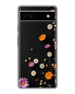 Чехол для Google Pixel 6a с картинкой «Цветочная композиция»