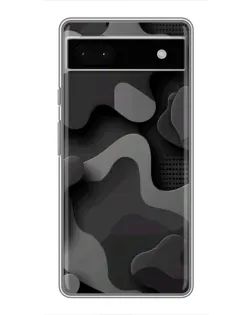 Чохол для Google Pixel 6a з картинкою «Темний абстрактний камуфляж»