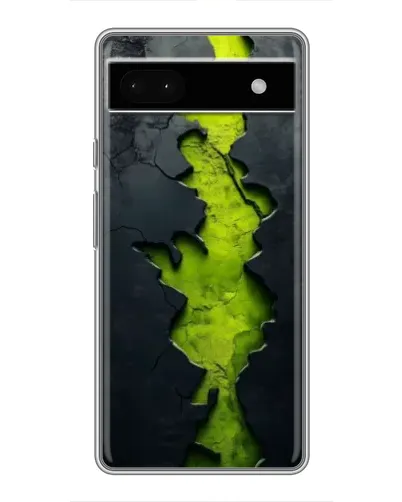 Чохол для Google Pixel 6a з картинкою «Салатовий розлом скелі»